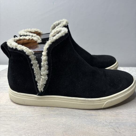 Lucky Brand Shoes - Lucky Brand Shoes Womens 9 M Laycia Casual High Top Sneakers Black Suede